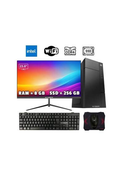 Xaser XSR1001 i5-7400 8 GB 256 GB SSD 23.8" Free Dos Masaüstü İş İstasyonu