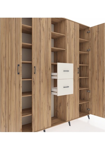 Hyperion Dolap 15 Raflı 2 Çekmeceli 4 Kapaklı 220x44x243 Çam-çam/aytaşı Atlas Çam/aytası Hyperion Dolap 15 Raflı 2 Çekmeceli 4 Kapaklı 220x44x243 Çam-çam/aytaşı Atlas Çam/aytası