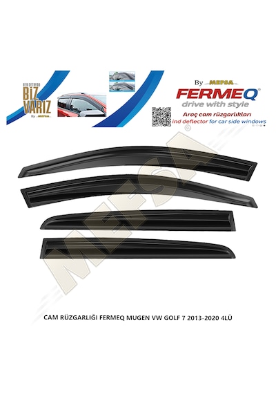 Cam Rüzgarlığı Fermeq Mugen Vw Golf 7 2013-2020 4lü