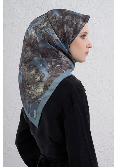 Armine Sura İpek Eşarp -2025/2026 -9409 Mavi