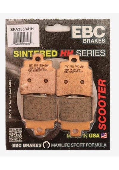 Ebc Sfa355/4hh 2020-2025 Sym Joymax Z 300 Uyumlu Ön Fren Balatası Sinterli Balata