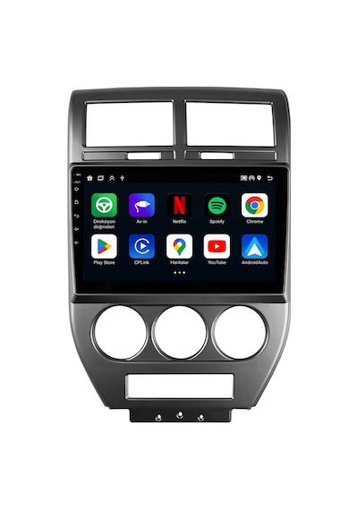 Dodge Caliber 2007-2009 Android Multimedya Carplay Android Auto Navigasyon Kameralı 8gb Ram 128gb 10"