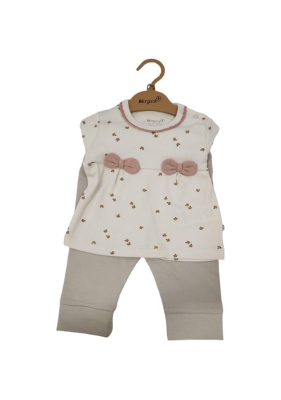 Bibaby Organik 2li Takım Sweet Lady Açık Bej-11589 Bej