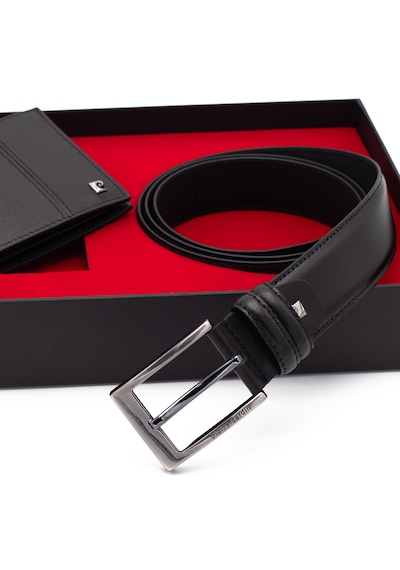 Pierre Cardin Deri Cüzdan & Kemer İkili Set Pc2009-2361k2s Siyah