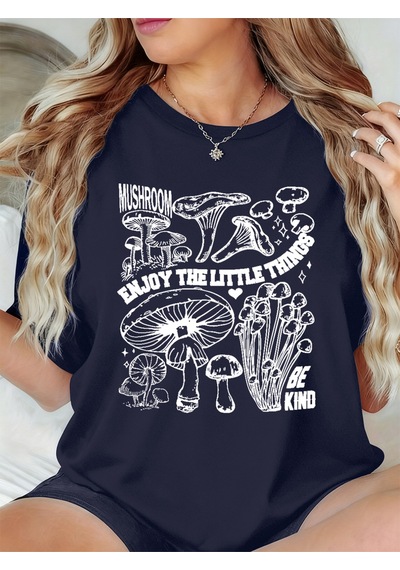 Noıssey Urban Pop Graphic Kadın Tişört Koleksiyonukod 5492 Lacivert