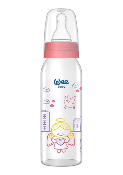 Wee Baby Klasik Cam Biberon 250 ML Pembe 876