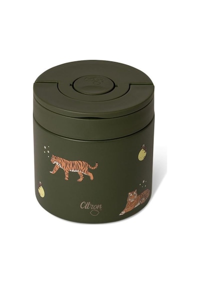 Citron Vakumlu Paslanmaz Çelik Yemek Termosu 350 Ml - Tiger Siyah