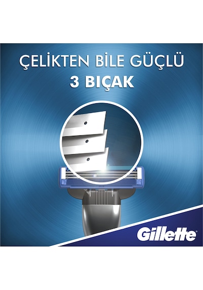 Gillette Mach3 Turbo Yedek Tıraş Bıçağı 3 x 4'lü