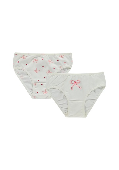 Civil Girls Kurdele 2-12 Yaş Kız Çocuk 2'li Külot - Standart 82K66116126W1