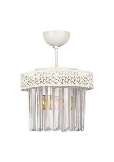 Begüsa Sitrus 2.li Beyaz Lux Kristal Taşlı Avize