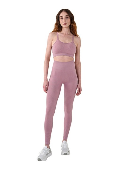Musclecloth Nova Seamless Desenli Push-up Tayt Pembe