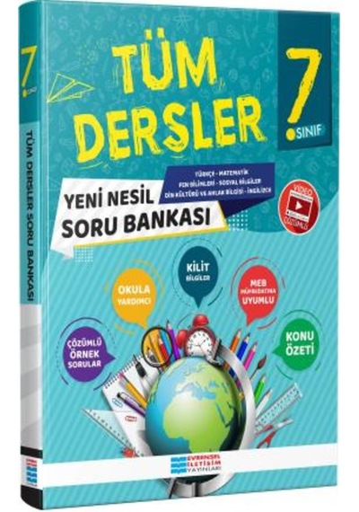 7. Sınıf Tüm Dersler Video Çözümlü Soru Bankası