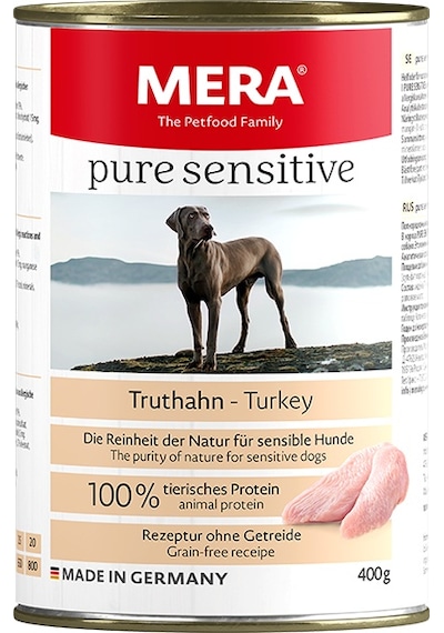 Mera Pure Sensitive Adult Hindili Yetişkin Köpek Konservesi 400 G