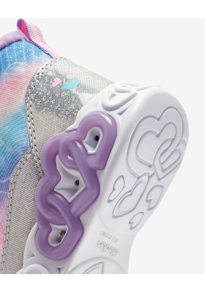 Skechers İnfinite Heart Lights - Lovin Hearts Küçük Kız Çocuk Gri Işıklı Bot 303054n Smlt Gri