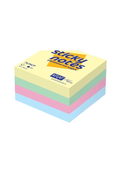 Kraf 7676cp Yapışkanlı Not Kağıdı Pastel Renkler 400 Yaprak