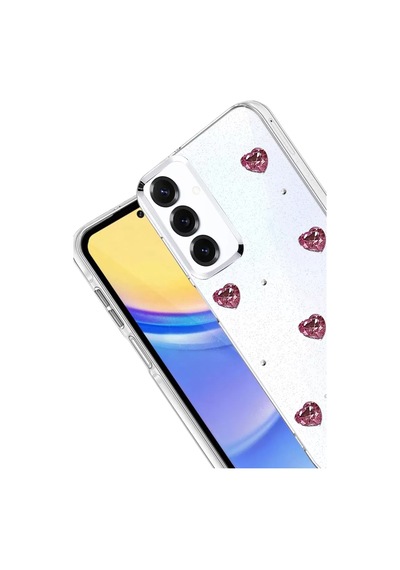 Newface Samsung Galaxy A15 4g Fiyonk Desenli Kapak - Desen 3 Şeffaf