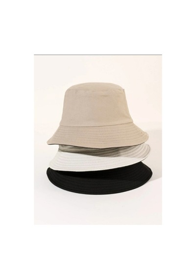 Caxis Unisex Bucket Balıkçı Şapka 3'lü Set Krem-bej-siyah