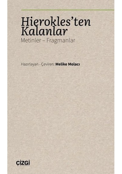 Hierokles'ten Kalanlar: Metinler - Fragmanlar- Çizgi Kitabevi