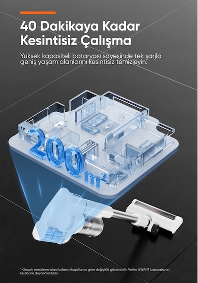 Uwant V500 Dikey Şarjlı Süpürge