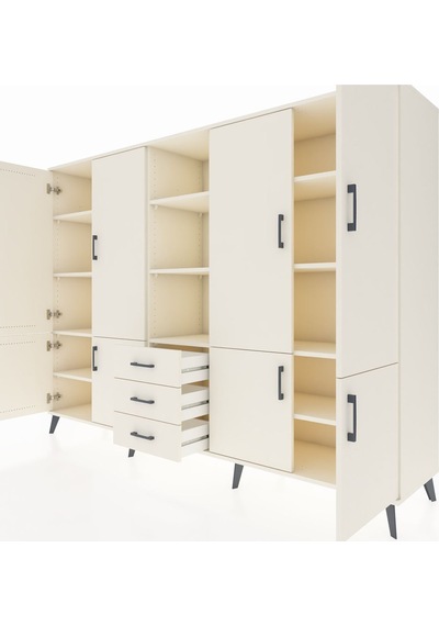 Hyperion Dolap 11 Raflı 3 Çekmeceli 8 Kapaklı 220x44x163 Aytaşı-a Aytaşı-aytaşı Hyperion Dolap 11 Raflı 3 Çekmeceli 8 Kapaklı 220x44x163 Aytaşı-a Aytaşı-aytaşı