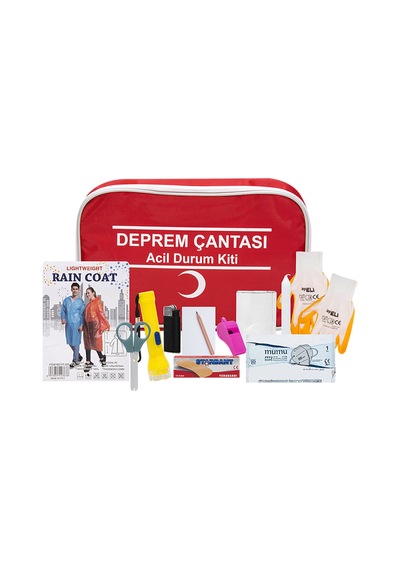 Acil 13 Parça Deprem Çantası Ve Acil Durum Seti Afet Hazırlık Çantası Diğer