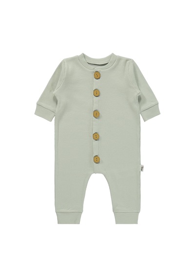 Civil Baby Düz Basic 1-6 Ay Tulum - Gri Açık Gri