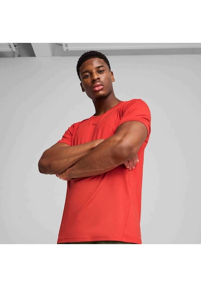 Puma M Cloudspun Soft Tee Erkek T-shırt 52571415 Kirmizi
