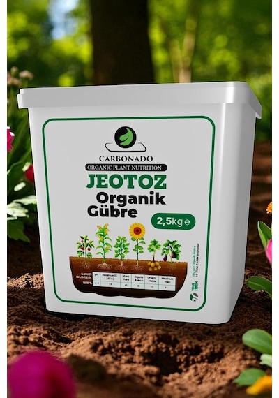 Jeotoz Organik Gübre 2,5 Kg Doğal Bitki Besini, Yüksek Verim Ve Zindeliklı Gelişim 0,250