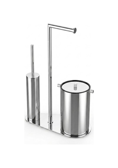 Kobos Nova Çöp Kovalı Yuvarlak Hareketli Wc Set Parlak Krom Kbw-907cr