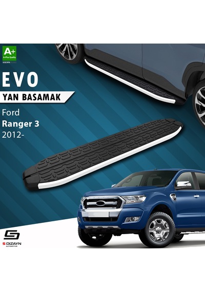 S-dizayn Ford Ranger 3 Evo Aluminyum Yan Basamak 203 Cm 2012 Üzeri