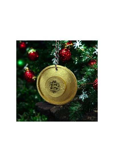 Duvar Süsü Bitcoin Para 10 Cm Çap