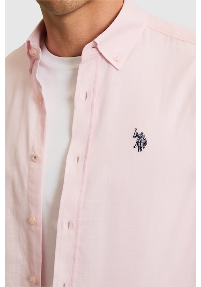 U.s. Polo Assn. Erkek Açık Pembe Gömlek Basic 50324660-vr078 Acık Pembe