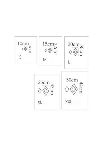 Geometrik Şekilli Dekoratif Ayna Şeffaf