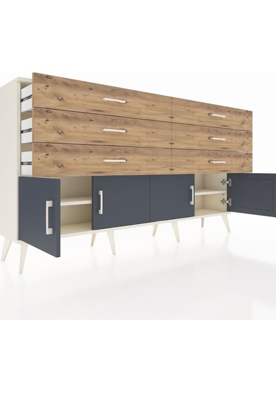 Arges Konsol 2 Raflı 6 Çekmeceli 4 Kapaklı 176x30x99 Aytaşı-antra Aytaşı-antrasit/çam Arges Konsol 2 Raflı 6 Çekmeceli 4 Kapaklı 176x30x99 Aytaşı-antra Aytaşı-antrasit/çam