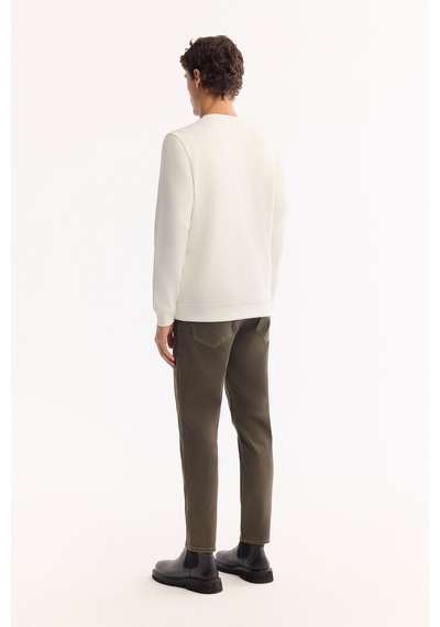 Avva Erkek Ekru Bisiklet Yaka Pamuklu Bi-stretch Baskılı Regular Fit Sweatshirt A52y1261 Avva Erkek Ekru Bisiklet Yaka Pamuklu Bi-stretch Baskılı Regular Fit Sweatshirt A52y1261