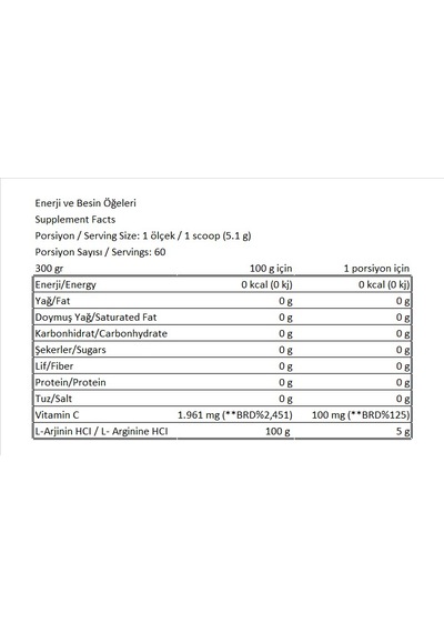 Bcaa300gr/creatine Monohydrate300gr/arginine300gr Aromasız