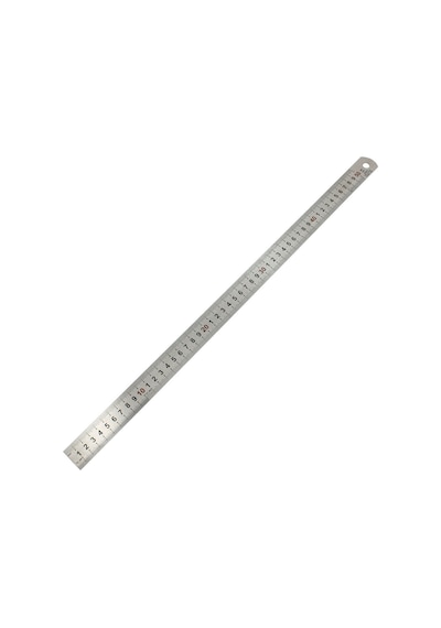 Çift Taraflı Paslanmaz Çelik Metal Cetvel 30 CM Metal
