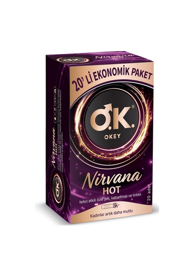 Okey Nirvana Hot Prezervatif 20'li Eko Paket - 2 Adet Tarı