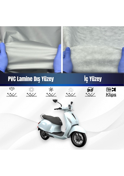 Bajaj Chetak Su Geçirmez Motosiklet Brandası 4 Mevsime Uygun Moto