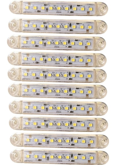 9 Ledli 10 Adet Parmak Led Beyaz