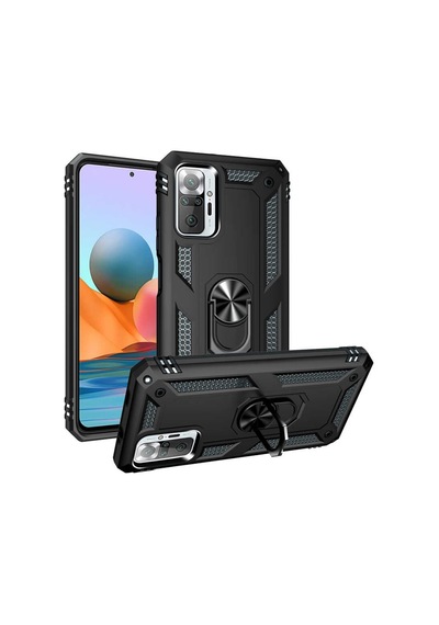 Xiaomi Redmi Note 10 Pro Kılıf Zore Vega Kapak-Siyah