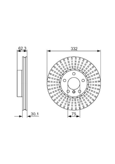Bmw X5 F15 Sd 25d 2.0 2013-2018 Bosch Ön Disk 2 Adet