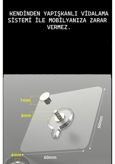 Vidasız Montajsız Kendinden Yapışkanlı Lcd Tv Kemeri Çoçuk Y Tipi Deprem Koruma Güvenlik Askısı