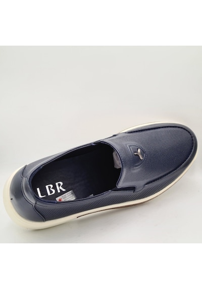 Lbr H1046 Lavivert Hakiki Deri Eva Taban Erkek Günlük Casual Ayakkabı Lacivert