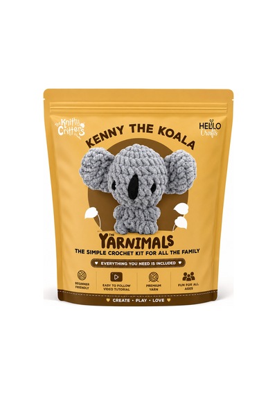 Bakgelal Amigurumi Koala Yapım Kiti Başlangıç Seviyesi Tığ Örgü Seti Çocuk Ve Yetişkin Hobi Seti