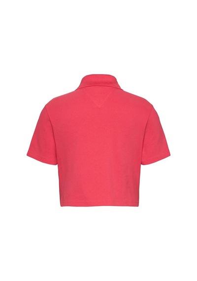 Tommy Jeans Kadın Kırmızı Slim Fit T-shirt Çok Renkli