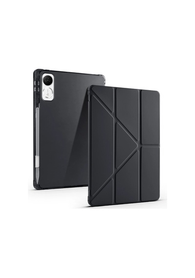 Honor Pad V9 Kılıf Zore Tri Folding Kalem Bölmeli Standlı Kılıf Klasik