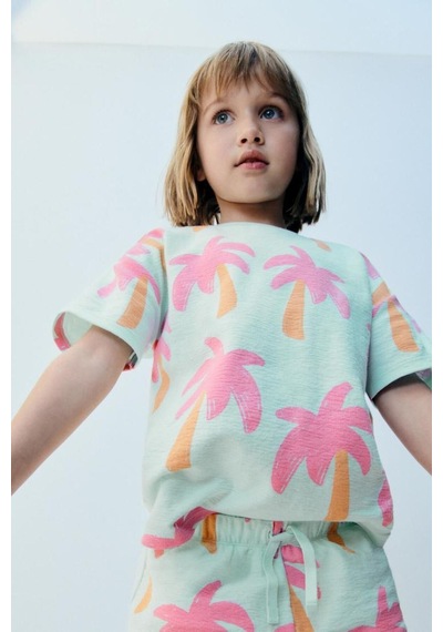 Lolliboomkids Kız Çocuk Palmiye Desenli Mint Yeşili T-shirt Şort Alt Üst Takım 2 Parça Mint Yeşil Mint Yeşili Lolliboomkids Kız Çocuk Palmiye Desenli Mint Yeşili T-shirt Şort Alt Üst Takım 2 Parça Mint Yeşil Mint Yeşili