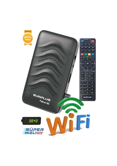 Fury Falcon Çanaklı-çanaksız Wi-fi Dahil Full Hd Sınırsız Sinema Paketli Uydu Alıcısı