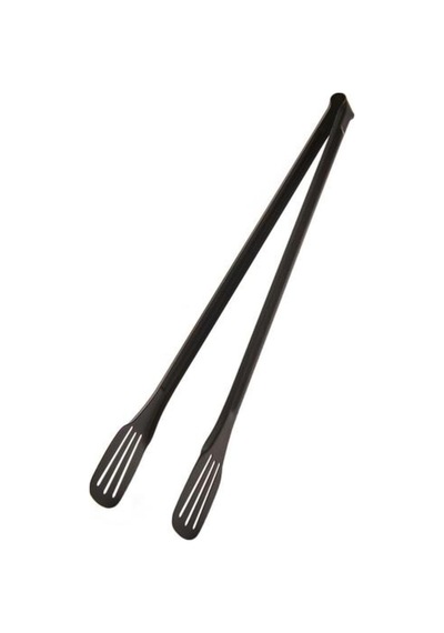 Chef Star Maşa - Siyah - 33 Cm Paslanmaz Çelik Siyah